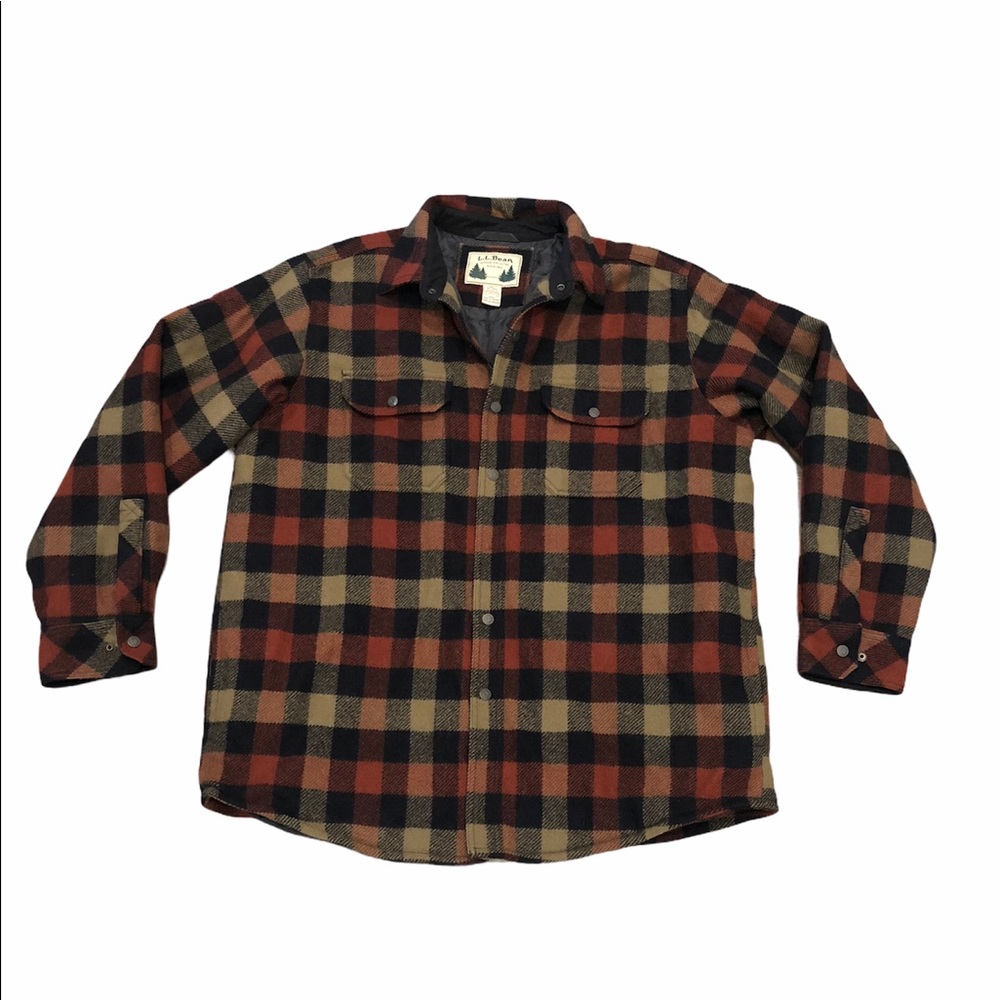 Vintage L.L. Bean Insulated Hunting Flannel Jacket